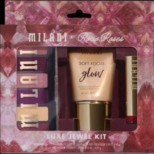Milani LUXE JEWEL KIT Gift Set NEW IN BOX - Soft Focus Glow, Lipstick, Eyeshadow